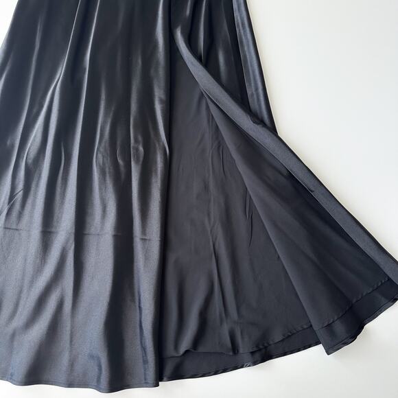 Birdy Grey Black Satin Bridesmaid Dress - Picture 7 of 10